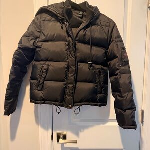 DKNY Black Quilted Jacket